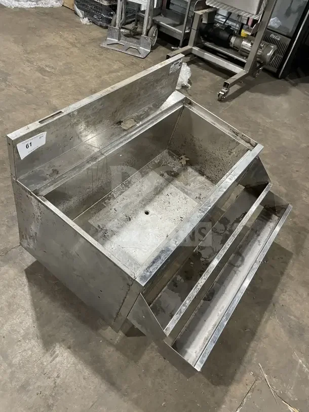Krowne Stainless Steel 36" Underbar Ice Bin with Cold Plate, Model KR21 36 8. Condition: Used. Serial: 03030006008.