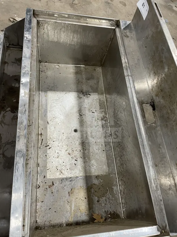 Krowne Stainless Steel 36" Underbar Ice Bin, Model KR21 36 8, with cold plate, used condition, shows wear.