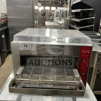Avantco TTP14240 commercial stainless steel countertop conveyor pizza oven, visible control panels, good condition.