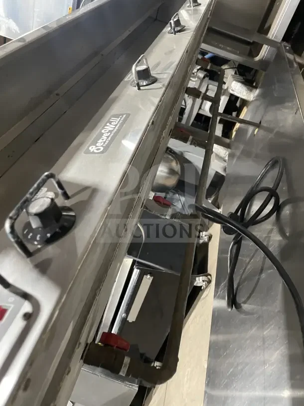 Vollrath ServeWell 5-Well Electric Hot Food Table, Model 38119, stainless steel, visible control knobs, 208-240V.