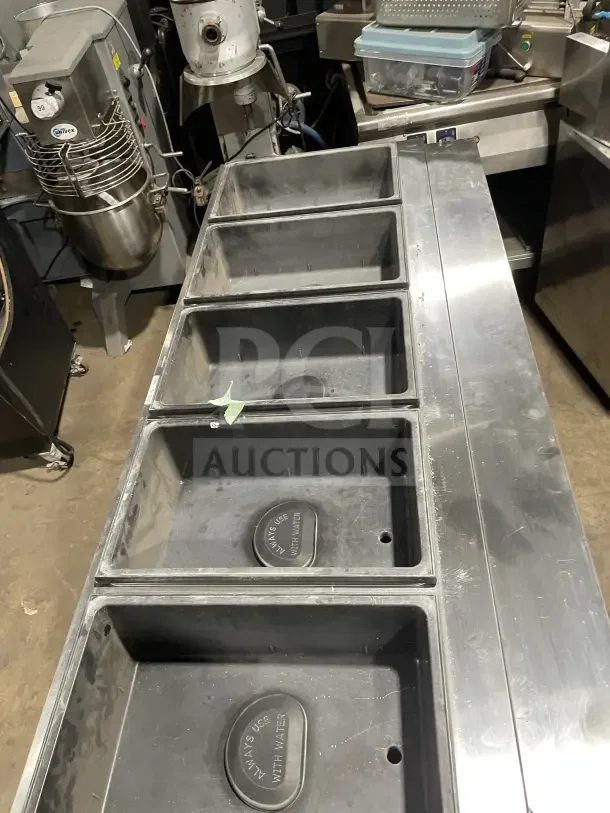 Vollrath ServeWell 5-Well Electric Hot Food Table, Model 38119, stainless steel, 208-240V, commercial steam table.