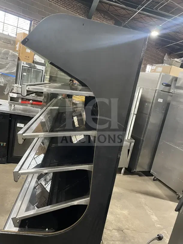 Alto-Shaam Cafe Manna 48" upright heated merchandiser, model HSM-48/5S, 5 shelves, on casters, 208-240V, 1 phase.