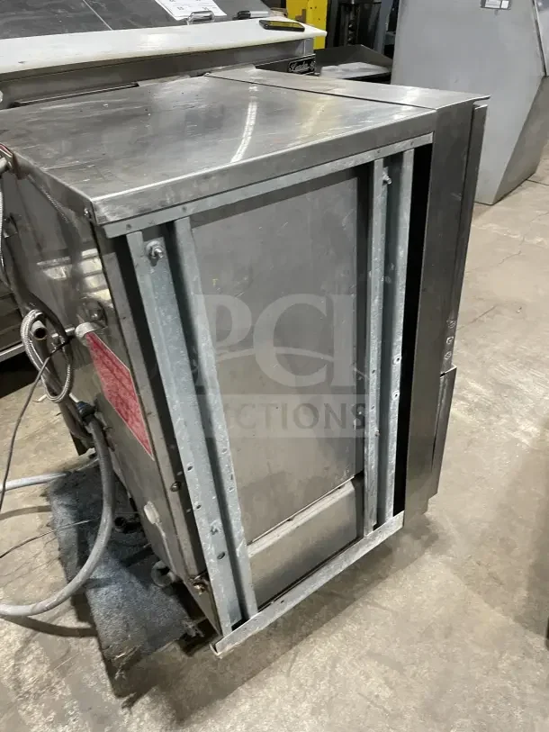 Jackson JP24b commercial undercounter dishwasher, stainless steel, with poly dish rack, used condition, model JP24BF, 230V.
