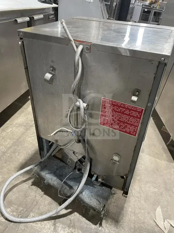 Jackson stainless steel undercounter dishwasher model JP24b JP24BF with poly dish rack, 230V, commercial use, fair condition.
