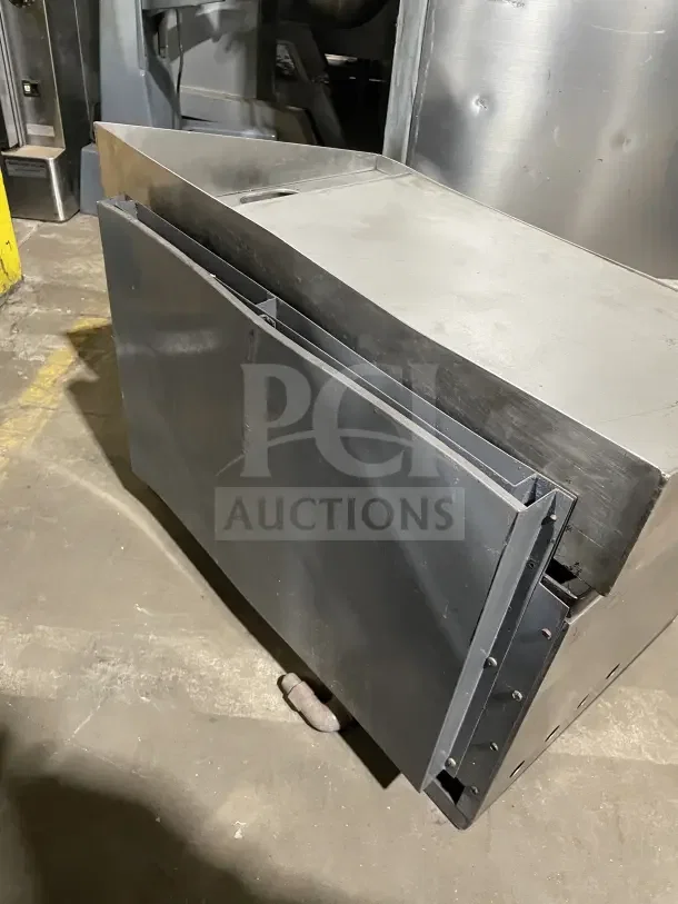 Cecilware stainless steel countertop gas griddle, cheese melter, overfire broiler in used condition, visible wear.