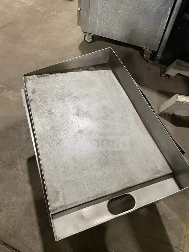 Cecilware stainless steel gas griddle and cheese melter, countertop model, used condition, durable design.