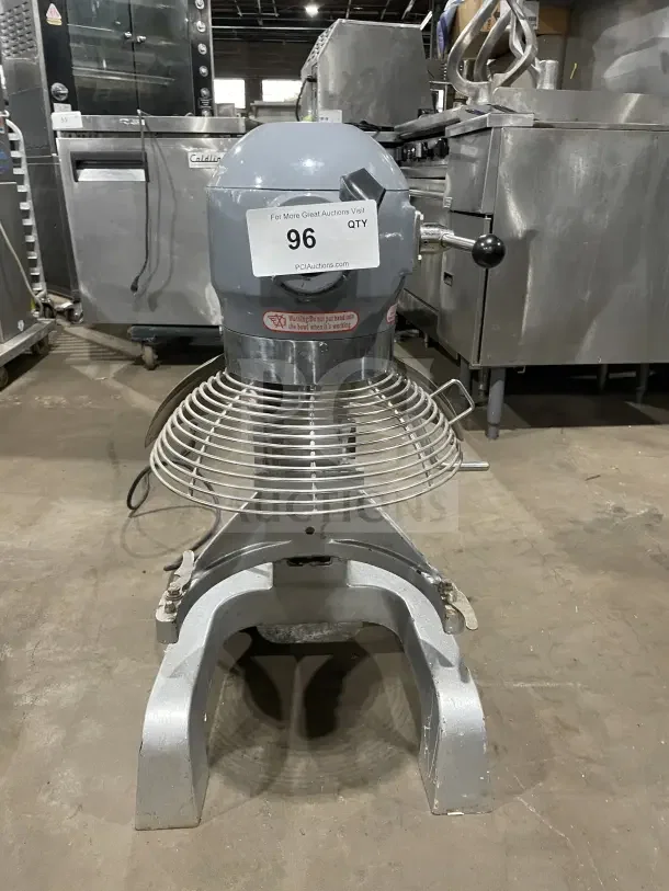 Black Diamond BDPM20 20 Qt. electric planetary mixer with stainless steel bowl guard, model SN: 2209025, 120V, 1 phase.
