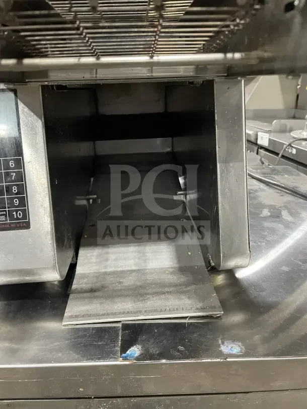 Hatco ITQ8751C stainless steel conveyor toaster, commercial-grade, model ITQ-875-1C, visible keypad, used condition.