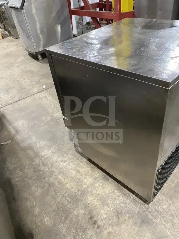 Irinox EF201 stainless steel undercounter blast chiller, commercial grade, good condition, visible labels with model and serial number.