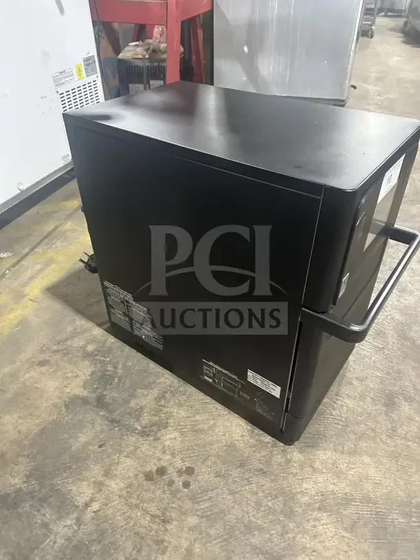 MerryChef Eikon E2S high-speed cook oven, black, electric, countertop model, 208/240V, 1 phase, SN: 2210213092771.