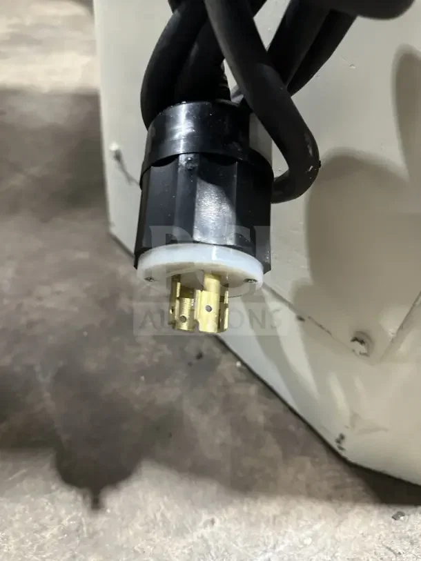 Erika Q2 white countertop dough press/divider/rounder, Model SN: 14031, 220V power plug, commercial-grade, used condition.