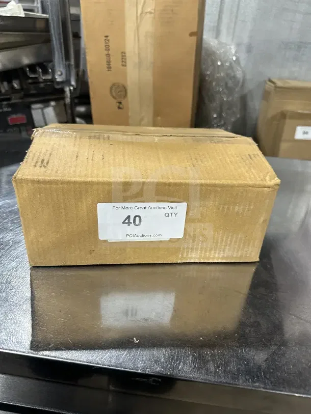 Box of 12 new Update International DR-10T commercial 10 oz stainless steel dredges/shakers.