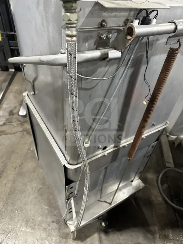 Hobart AM15 commercial stainless steel dishwashing machine, ventless design, electric, 208-240V, 3 Phase, on legs.