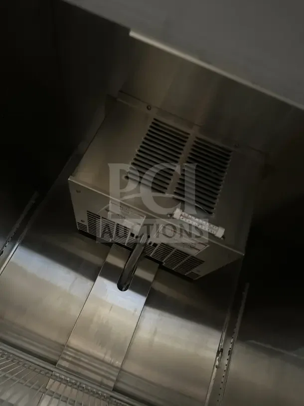 Beverage-Air Horizon Series 27" stainless steel reach-in freezer interior, model HBF23HC-1, on casters, 115V, 1 phase.