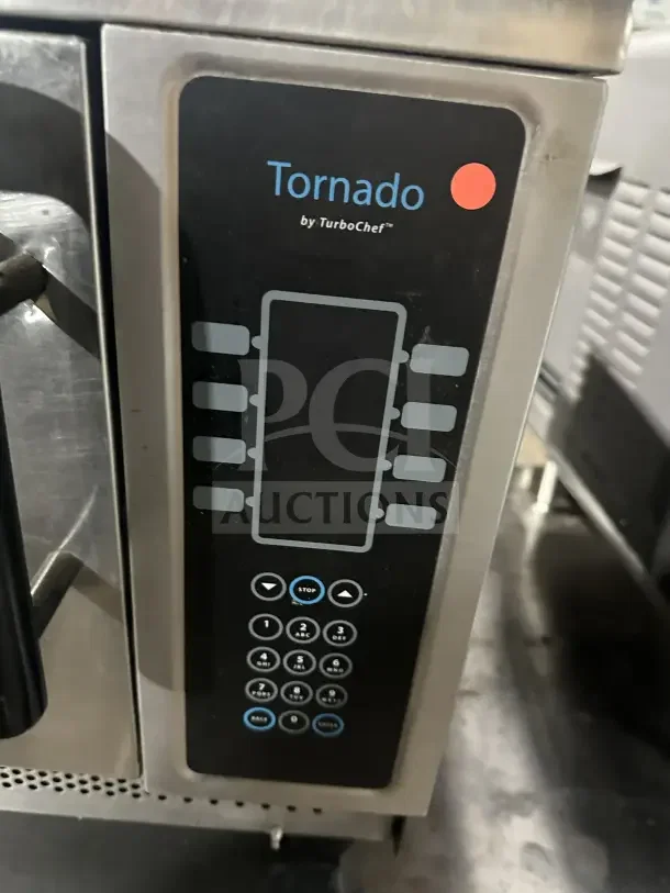 TurboChef Tornado Series stainless steel rapid cook oven with digital touch controls. Electric, on legs, excellent condition.