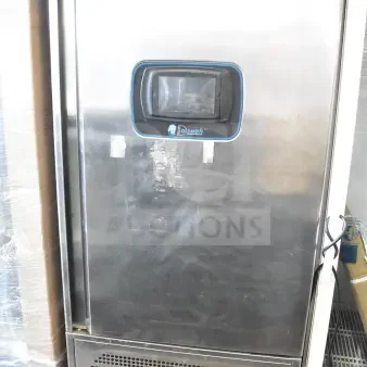 2020 Desmon GBF-15+ETL stainless steel commercial blast chiller with 4 probes. Features commercial casters, 220 volts, 3 phase.