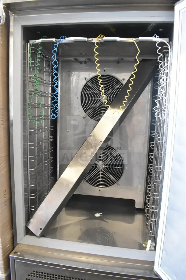 2020 Desmon GBF-15+ETL stainless steel commercial blast chiller with 4 probes and commercial casters, 220V, 3 phase.