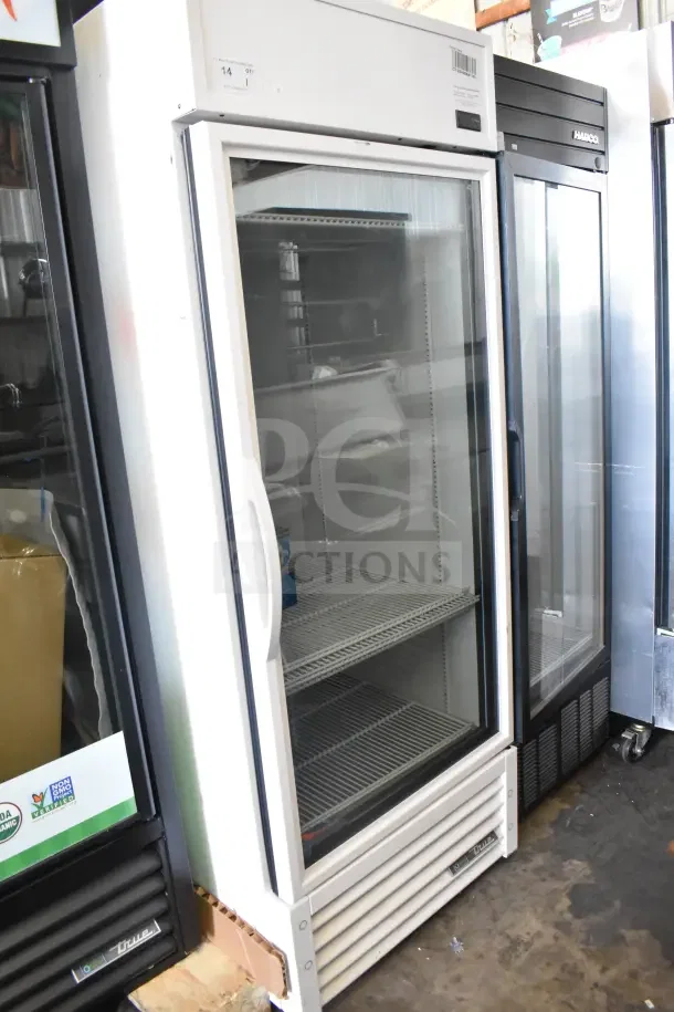 True TSCI-600R-G-PH Commercial Cooler, 2021, single door, reach-in, glass front, 115V, excellent condition.