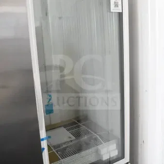 Brand new True TSCI-600R-G-PH commercial cooler, single door, scratch and dent condition. 115 Volts, 1 Phase.