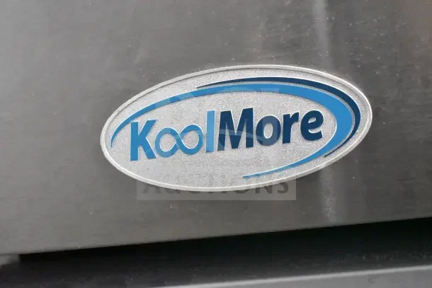 KoolMore KM-CR36-E commercial range, 6 burners, electric oven. Brand new, scratch and dent. Visible KoolMore logo.