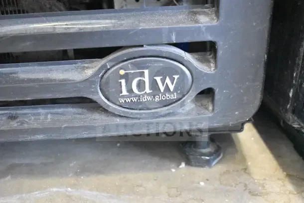 IDW GCG-10-F334B Commercial Reach In Cooler, single door, 115V, 1 phase, logo detail with IDW website visible.