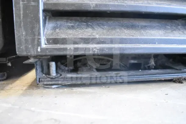 Close-up of True GDM-10-HC-LD cooler’s base. Shows visible dust and condition. Model for commercial use, 115V, 1 phase.