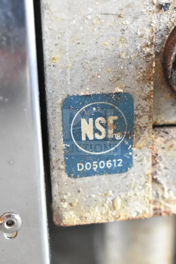 Star Max Commercial Countertop Gas 4 Burner Range with NSF certification tag marked D050612. Used condition.