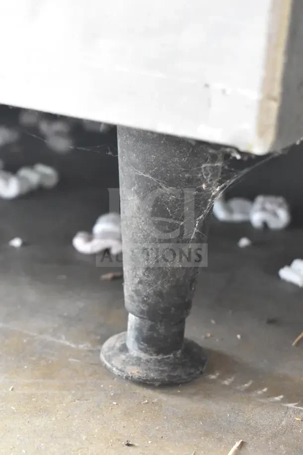 2016 Scotsman C0522MW-1D commercial ice machine head on bin, 115V, 1 phase. Visible wear and cobwebs indicate used condition.