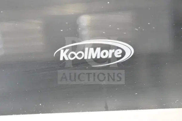 BRAND NEW KoolMore Commercial Drawer Oven, minor scratches and dents, sleek metal finish, visible KoolMore logo.
