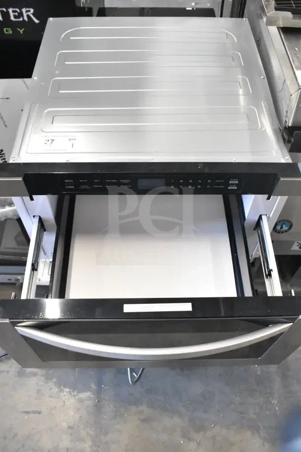 KoolMore Commercial Drawer Oven, brand new with minor scratches. Features digital controls and stainless steel finish.
