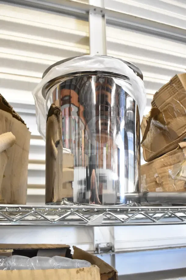 5 auction items: Diversey floor cleaner, 407BMS825 Bain Marie pot, whisk attachment, Valor mini skillets. 5x your bid!