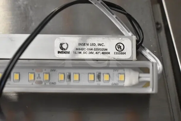 INSEM LED light, model MB42C-DB4-32SF32SM, 15.1W, DC 24V, 42", 4000K, UL certified.