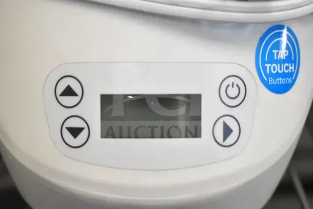 Baby Brezza BZ0105 bottle warmer, 120V, 1 phase, touchscreen controls. Visible touch button sticker.
