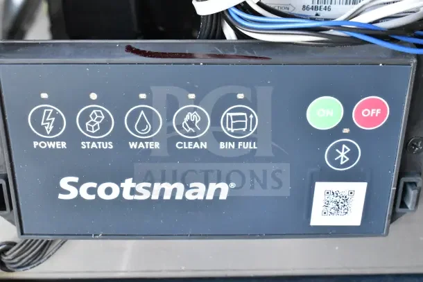 BRAND NEW Scotsman MC0330MAX-1A Ice Machine, 30", Prodigy Elite, control panel view, 365 lb. capacity, 115V, 1 Phase.