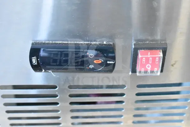 Brand new Avantco undercounter cooler control panel, featuring digital display and power switch, 115 volts, 1 phase.