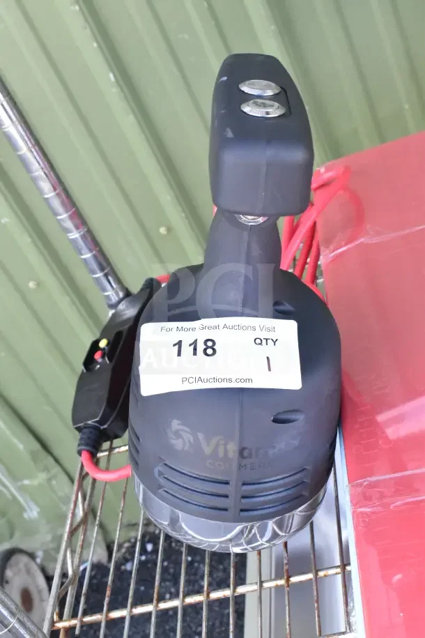 Brand new VitaMix VM0224 immersion blender head, scratch and dent condition, visible label and branding.