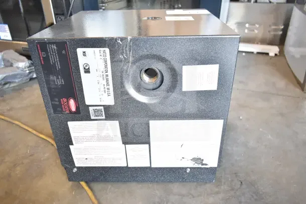 BRAND NEW Hatco MC-10 Mini-Compact Specialty Booster Water Heater, 208V, 3 Phase, scratch and dent condition, labels visible.