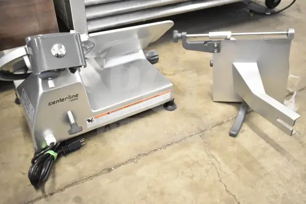 2022 Hobart EDGE10-11 10" manual meat slicer, new scratch and dent, includes blade sharpener, 115V, 1 phase, Centerline model.