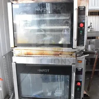 2 Hardt Inferno GC/4000 Commercial Natural Gas Powered Rotisserie Oven on Commercial Casters. 68,000 BTU. 2 Times Your Bid!