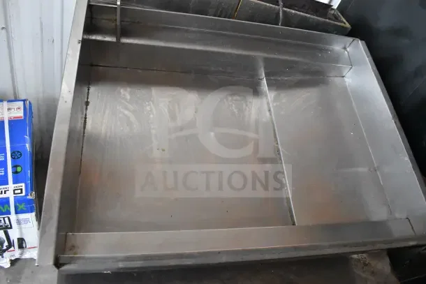 Pitco Frialator 2-bay commercial gas fryer on casters, stainless steel, pre-owned with visible wear, ideal for high-volume cooking.