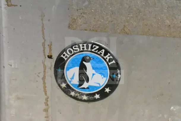 Hoshizaki KM-350MAJ Ice Machine, 387lb capacity, crescent cubes, 115V, 1 phase, commercial use. Logo visible.