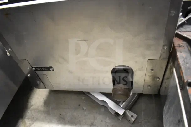 Vulcan Commercial Countertop Gas Single Burner Range, stainless steel, used condition, model and serial number tag visible.