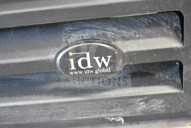 IDW branding on 2025 IDW GPT33-54FG-N-3-3-N-B-4 commercial cooler. Durable, two-door design, 115V, 1 phase.