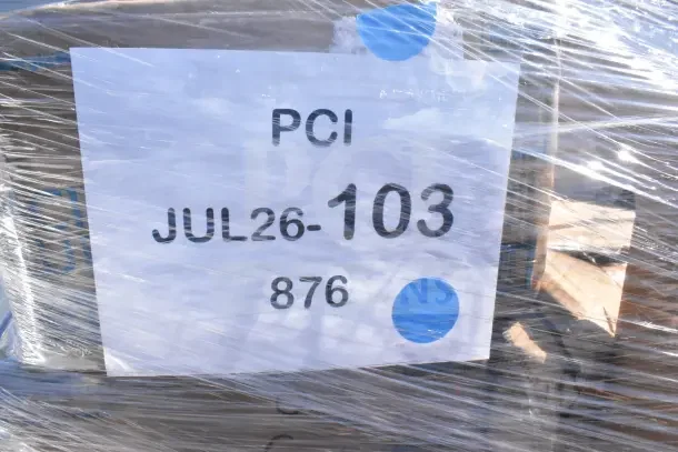 33 brand new scratch and dent items wrapped and labeled, including spoons, containers, and a crepe pan. Lot JUL26-103.