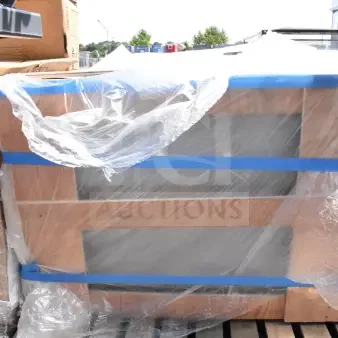 Regency 600s13624s 41" commercial sink, brand new with scratch and dent. Wrapped, showing partial packaging.