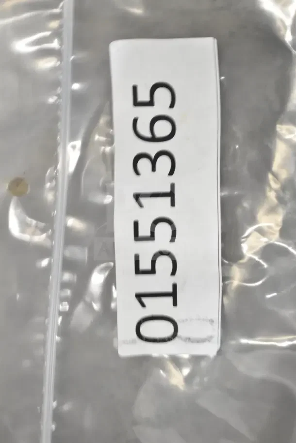 "Bag with label 01551365, part of 18 new items including freezer/dry storage thermometer, hoses, model 92220011, K6463."