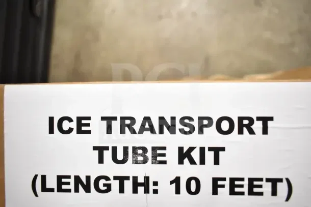 2 new in box items: Follett Ice Manager Diverter Valve System and 10 ft Ice Transport Tube Kit.