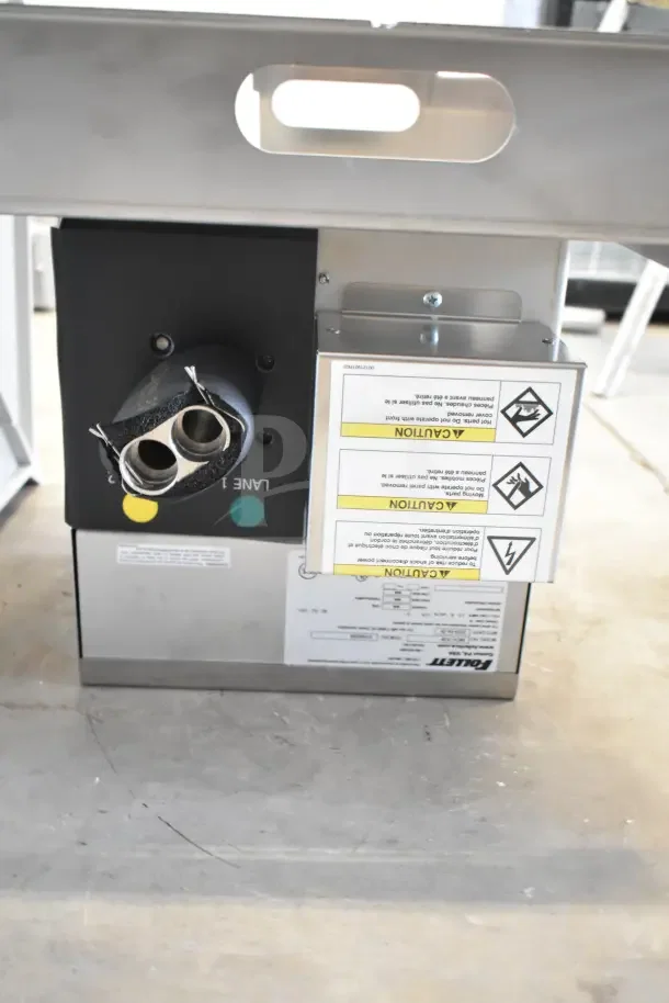 BRAND NEW Follett IMDV-2CM Diverter Valve, 2024 model, scratch and dent condition, visible safety caution labels.
