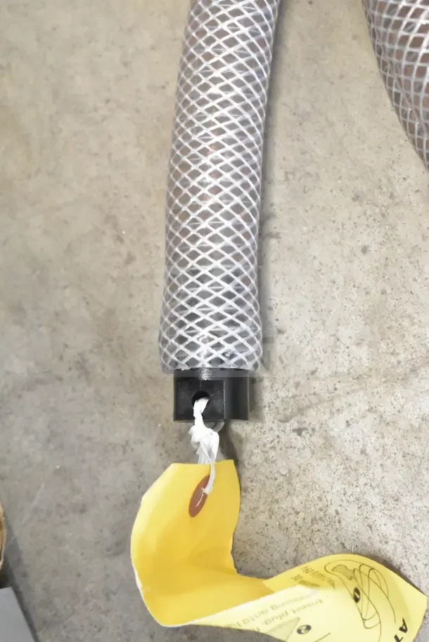 Brand new 2024 Follett IMDV-2CM diverter valve, scratch and dent condition, visible yellow tag attached.