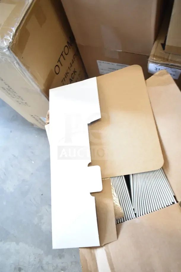 Three brand new scratch and dent Oliver tuck top boxes, unpacked. Includes visible packaging and markings.